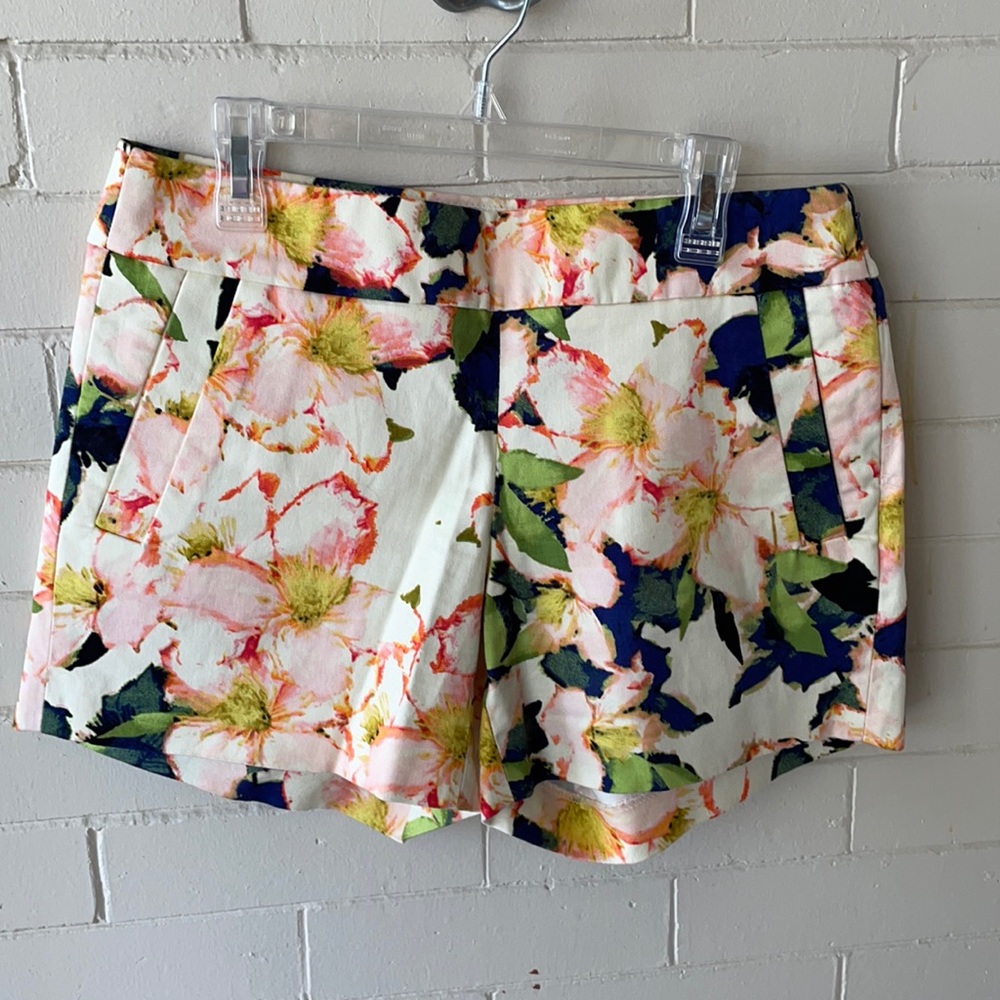 J. Crew Stretch floral shorts